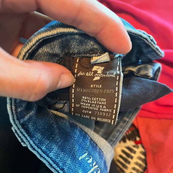 7 For All Mankind ‘A’ pocket jean sz 27 - Picture 6 of 7